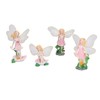 4Pcs Flower Fairies Figurines Statue Garden Home Ornament Resin Model