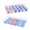 BangQiao 2 Pack Fixed 24 Grids Clear Plastic Organizer Sorting