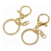 50PCS Gold Key Rings, Lobster Claw Clasps Keychain, Key Ring