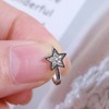 Zeshimb CZ Star Fake Nose Ring - Silver Star Septum