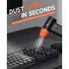 ATEngeus Compressed Air Duster, Stepless Speed Electric Air Duster with