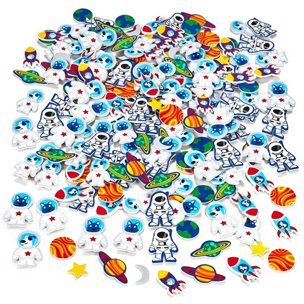 IFKEGON 224pcs Universe Stickers,Rocket Ship Planet Space Astronaut Solar System