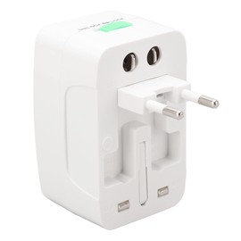Power Converter, 100-240Vac Dual USB Universal Travel Plug European Standard Us Standard UK Standard,Sockets, Converters, Socket, Power Converters