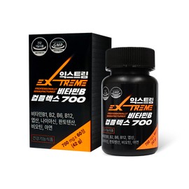 Extreme Vitamin B Complex 700mg / 익스트림 비타민B 컴플렉스 700mg X 60정 (2개월분)