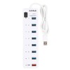 USB3.0 7 High Speed Hub USB Fast Charging Interface ABS
