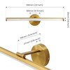 KAISITE Bathroom Light Fixture Over Mirror - Gold Vanity Light