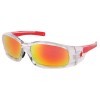 MCR Safety SR14R Swagger Safety Glasses Clear Frame Fire Mirror