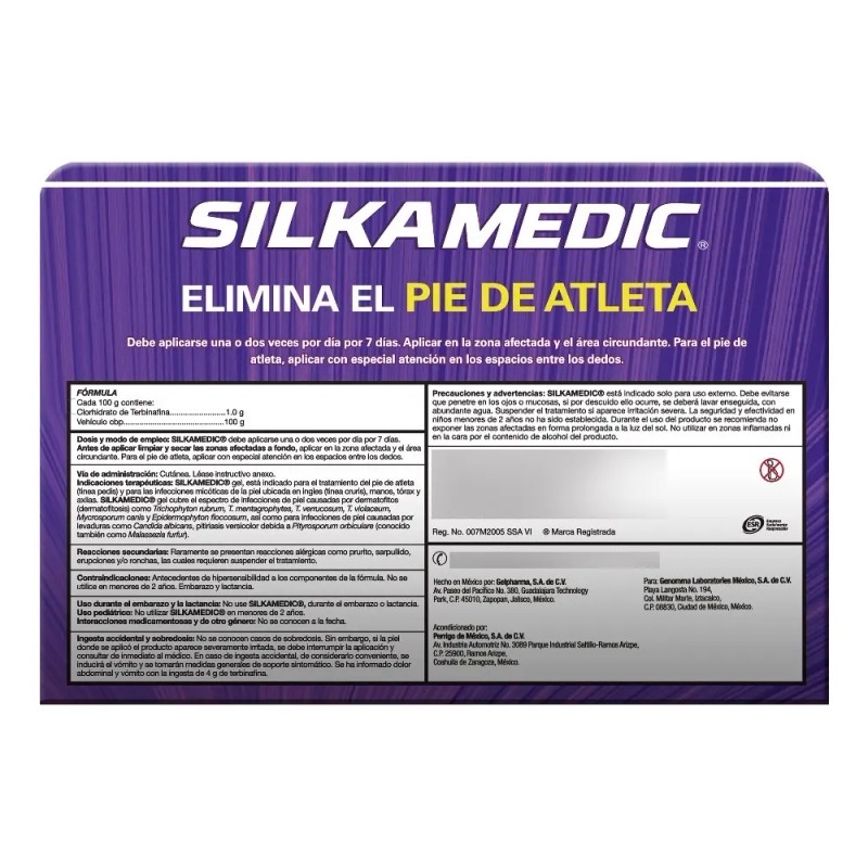 Gel Antimicótico Pie Atleta 30 g – Pack 2 Silka