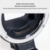 Lens Mount Auto Focus Adapter Information Sharing Accurate Transmission Auto