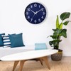 HZDHCLH 25 cm Silent Wall Clock without Ticking Sweeping Second