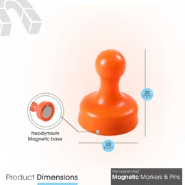 TMS 7 x Extra Strong Neodymium Magnets - Perfect for Cards, Whiteboards, Memos, Fridges, Home, Schools and Offices