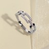 Sterling Silver Ring for Women Dainty Stackable Engagement Ring Promise