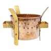 IBA Indianbeautifulart Royal Traditional Copper Brass Food Warmer Indian Sigdi