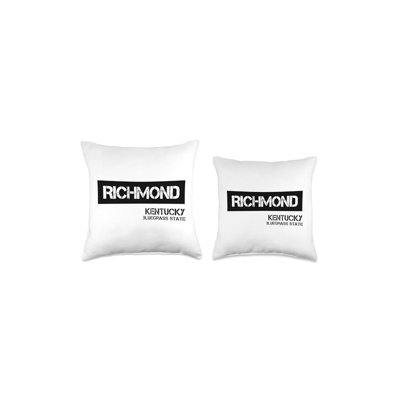 Richmond Kentucky College Design Throw Pillow