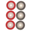 GLEAVI 6pcs Nylon Fiber Buffing Wheels for Angle Polishing Discs