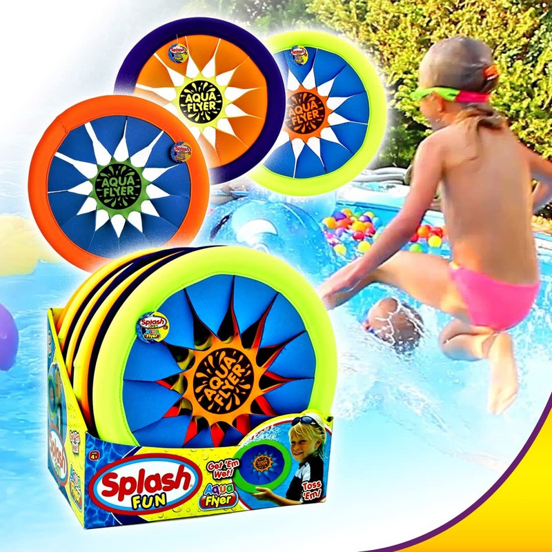 JA-RU Soft & Safe Frisbee Throwing Disc Splash Fun Aqua