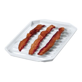 Fox Run Microwave Bacon Rack/Cooker, 8 x 9.75 x 0.5 inches, White,6574