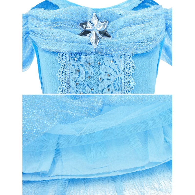 Party Chili Princess Costume for Little Girls Birthday,Christmas Dress Up