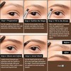 Sello De Pomada Para Cejas, Lápiz Líquido Para Cejas Con