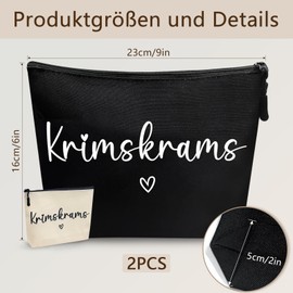ePicsoa Pack of 2 small cosmetic bags, women's make-up bag, small cosmetic bag for handbag, toiletry bag, small, travel for cosmetic bag, suitable for business trips, gifts