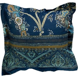 Bassetti cushion cover satin blau size 40x40 cm