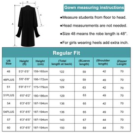 Mukum Class of 2025 Masters Graduation Cap and Gown Set With Tassel - Unisex Master's Graduation Attire, Hooded Gown Matte Black-51