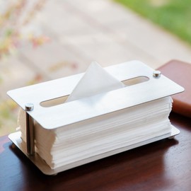 Tissue Holder Decorative Tissue Box Holder - Rectangle Tissue Box Cover, Napkin Holder Stainless Steel Bathroom Accessories for Living Room, Office, Home Decor with 2-Sided Design​