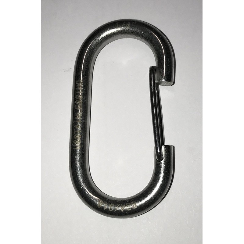 Stainless Steel 316 2 3/8" Spring Clip Flagpole Spring Hook