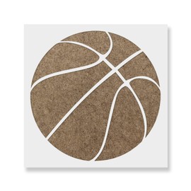 Basketball Stencil for Walls and Crafts - Reusable Stencil of a Basketball for Painting in Small & Large Sizes - Made in USA