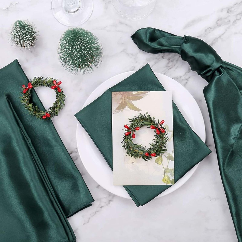 STIFFENERS 20pcs Christmas Napkin Ring,Christmas Dinner Table Decorations,Multipurpose Napkin Rings