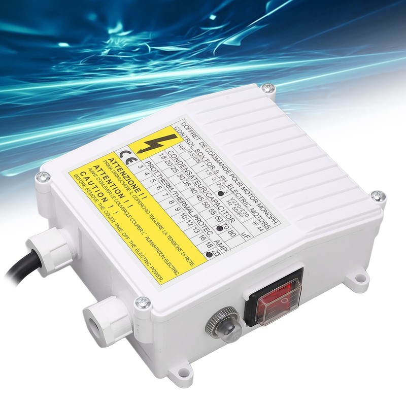3.0HP Deep Well Pump Control Box 2.2KW, 70uf, 20A Household