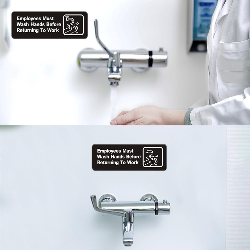 Faittoo Employees Must Wash Hands Before Returning to Work Sign,