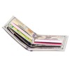 LUI SUI Men Us Dollar Bill Wallet Billfold Leather Credit