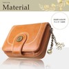 Round Sheep fas11 Mini Wallet, Bifold Ladies, Compact, Leather, Present,
