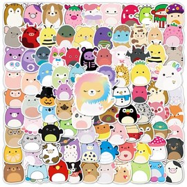 100PCS Mixed Cute Animals Stickers, Vinyl Kawaii Animals Stickers Decals for Water bottle Moto Bicycle Skateboard Luggage Phone Laptop, Decor Graffiti Stickers Prizes Reward