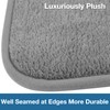 Grey Bath Mat Runner Long Narrow Bathroom Rug Memory Foam