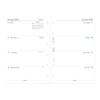 Filofax Calendar Diary Refill, Pocket Size, Week-to-View, White Paper, Unruled,