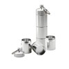 Aluminum Pill Box, Portable 3 Layers Pill Cases Waterproof Pill
