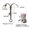 Yiliaw Grappling Hook with Rope, 50FT Nylon Rope, Stainless Steel