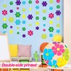 Outus 60 Pieces Flower Shaped Cutouts Mini Retro Flower Cutouts