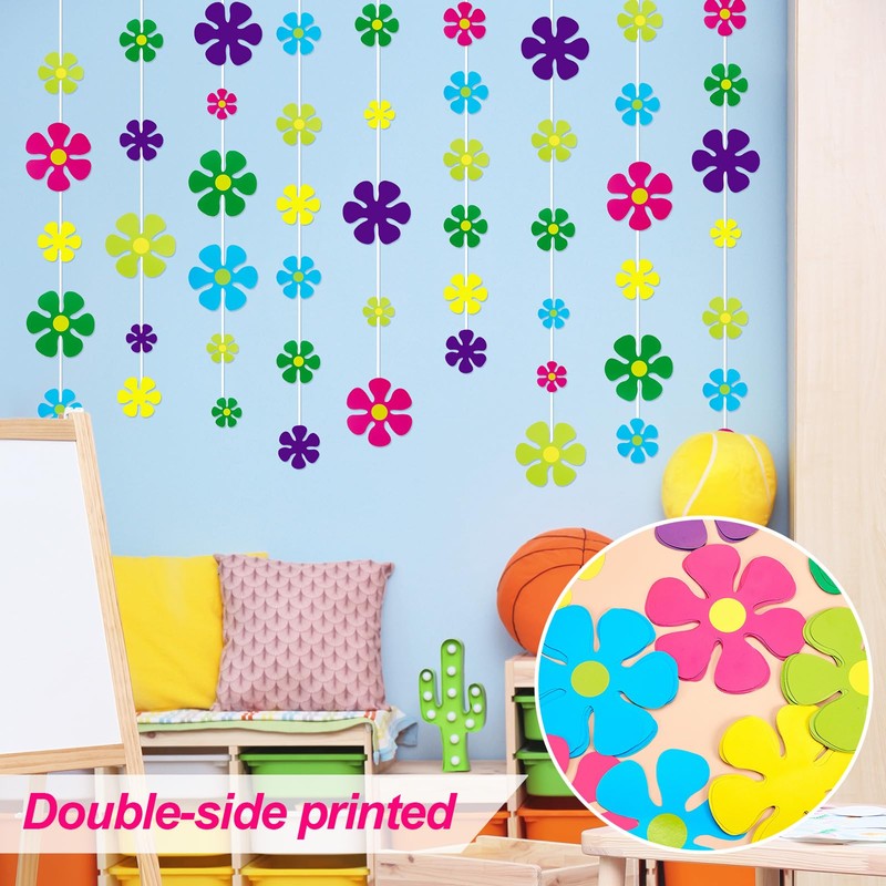 Outus 60 Pieces Flower Shaped Cutouts Mini Retro Flower Cutouts
