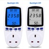 Power Meter Plug Energy Monitor Watt Backlight LCD Display Electricity