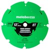 Metabo HPT 12-Inch Fiber Cement Blade, 8-Tooth, Industrial High Performance