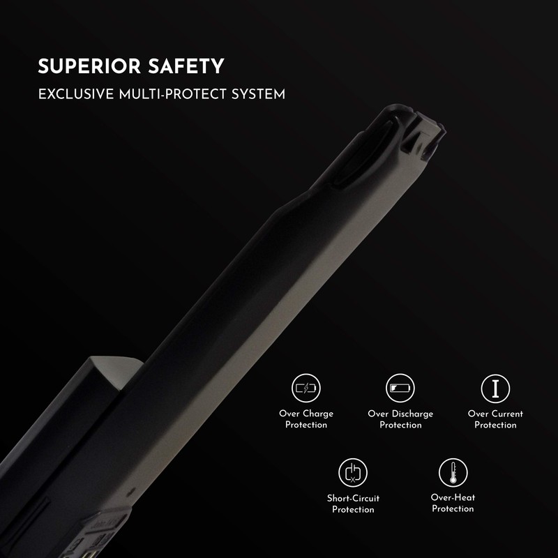 BTECH BL-8L 3600mAh Li-ion High Capacity Extended Battery Pack for