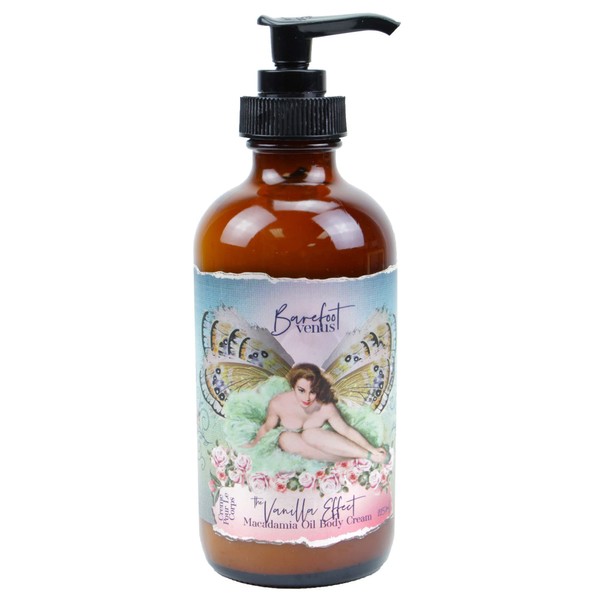 Barefoot Venus Macadamia Nut Oil and Almond Oil Body Cream 225 ML / 8 Oz (Vanilla Effect)