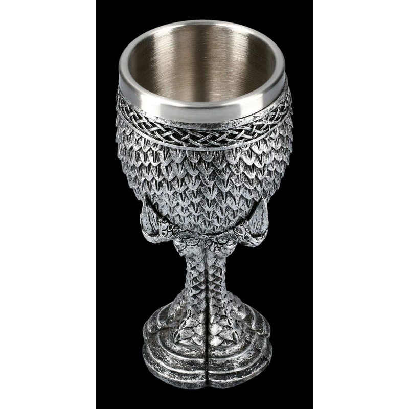 Fantasy Goblet - Dragon Claw Grey Scale | Drinking Goblet,