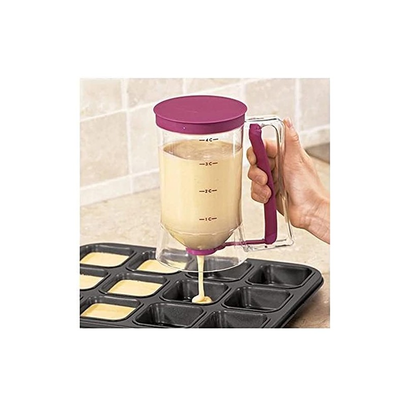 TKUS Cupcake Pancake Cookies Cream Dispenser Cake Mix Jug Baking