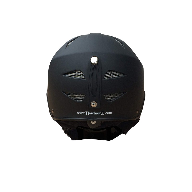HardnutZ Ski and Snowboard Helmet - Black, Adults & Kids,