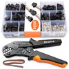 Preciva Crimping Tool Connector kit, 1050Pcs JST-SM Connectors Set, AWG28-18/0.08-1mm²