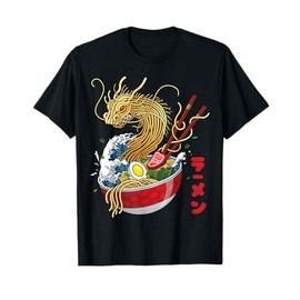 Ramen Dragon Kanagawa Japanese Food Kaiju Kawaii Ramen T-Shirt
